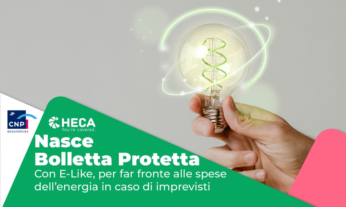 accordo con e-like per un'assicurazione che tutela dai rincari energetici delle bollette in caso di imprevisti